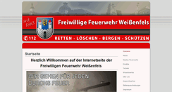 Desktop Screenshot of feuerwehr-weissenfels.de